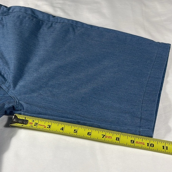 Volcom mens slate blue basic flat front 10" inseam chino shorts - size 28 - Picture 11 of 12